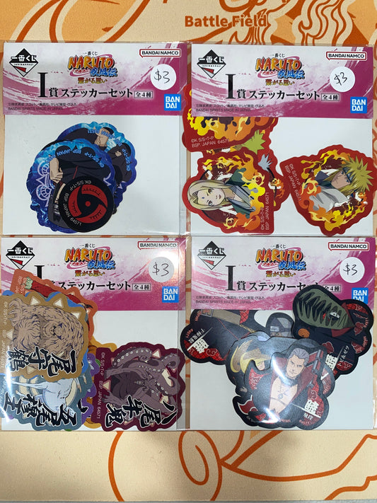 Naruto Sticker Pack Assorted