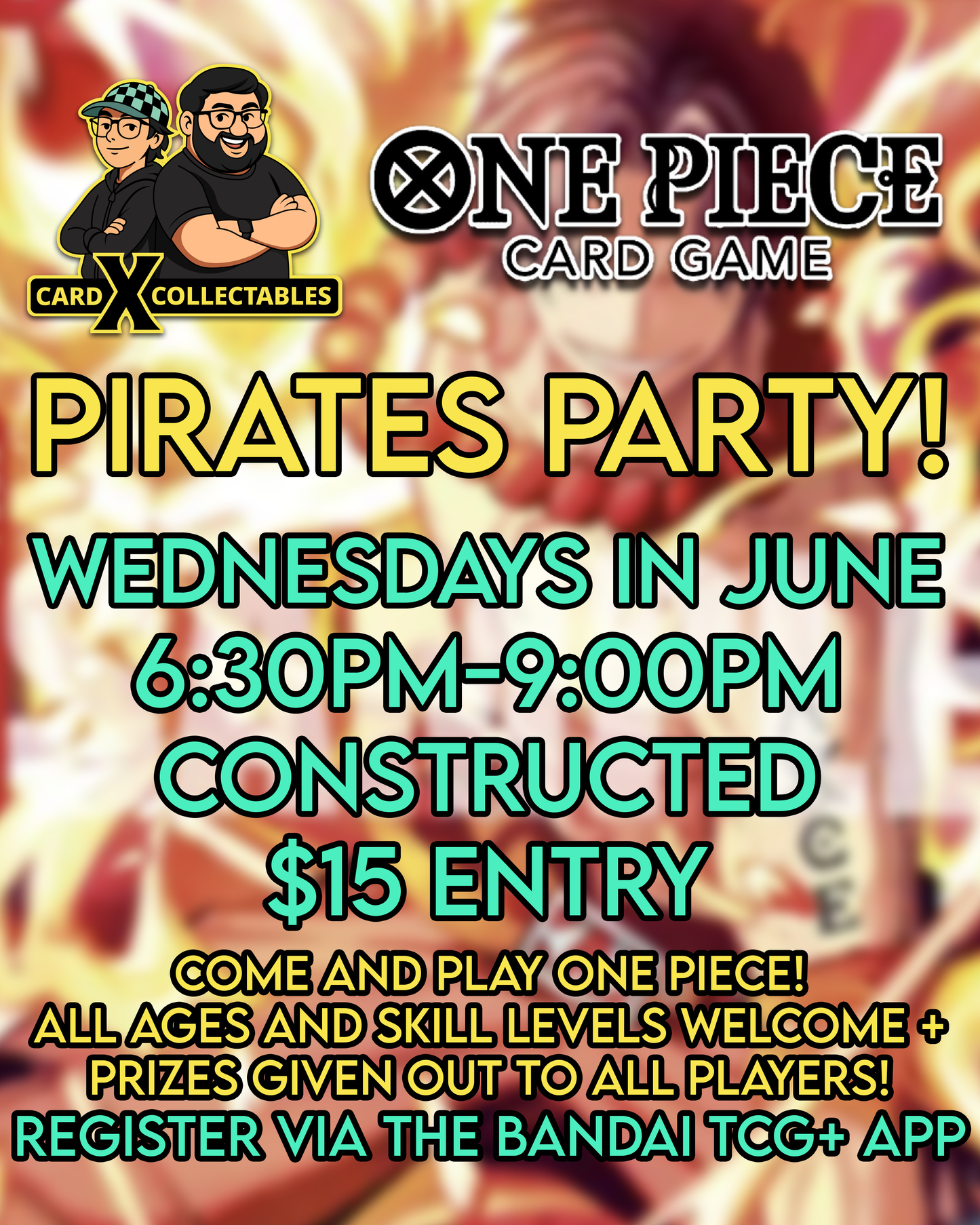 One Piece TCG: Pirates Party Event 2026 (Wednesday Nights - June)