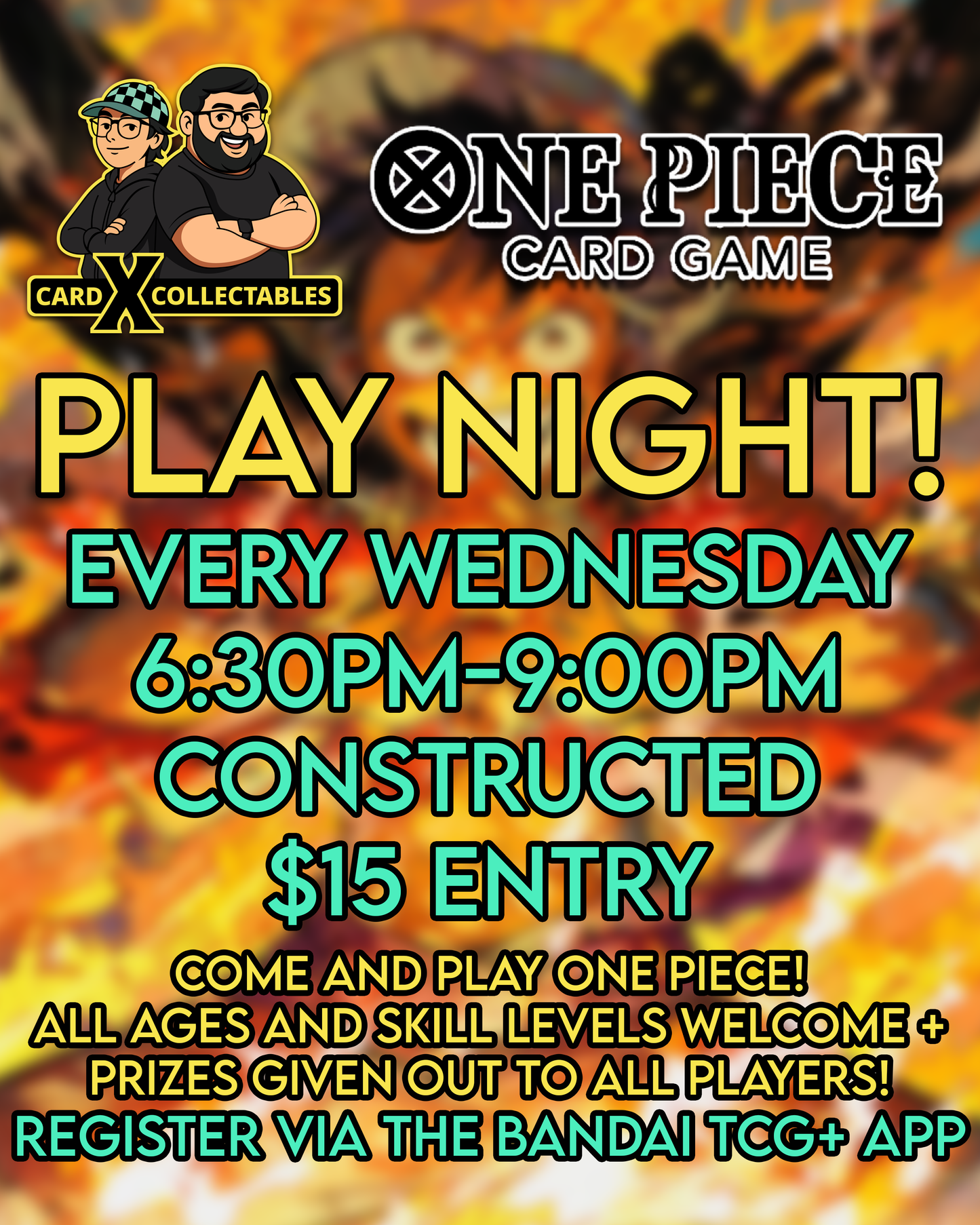 One Piece TCG: Constructed Play (Wednesday Nights)