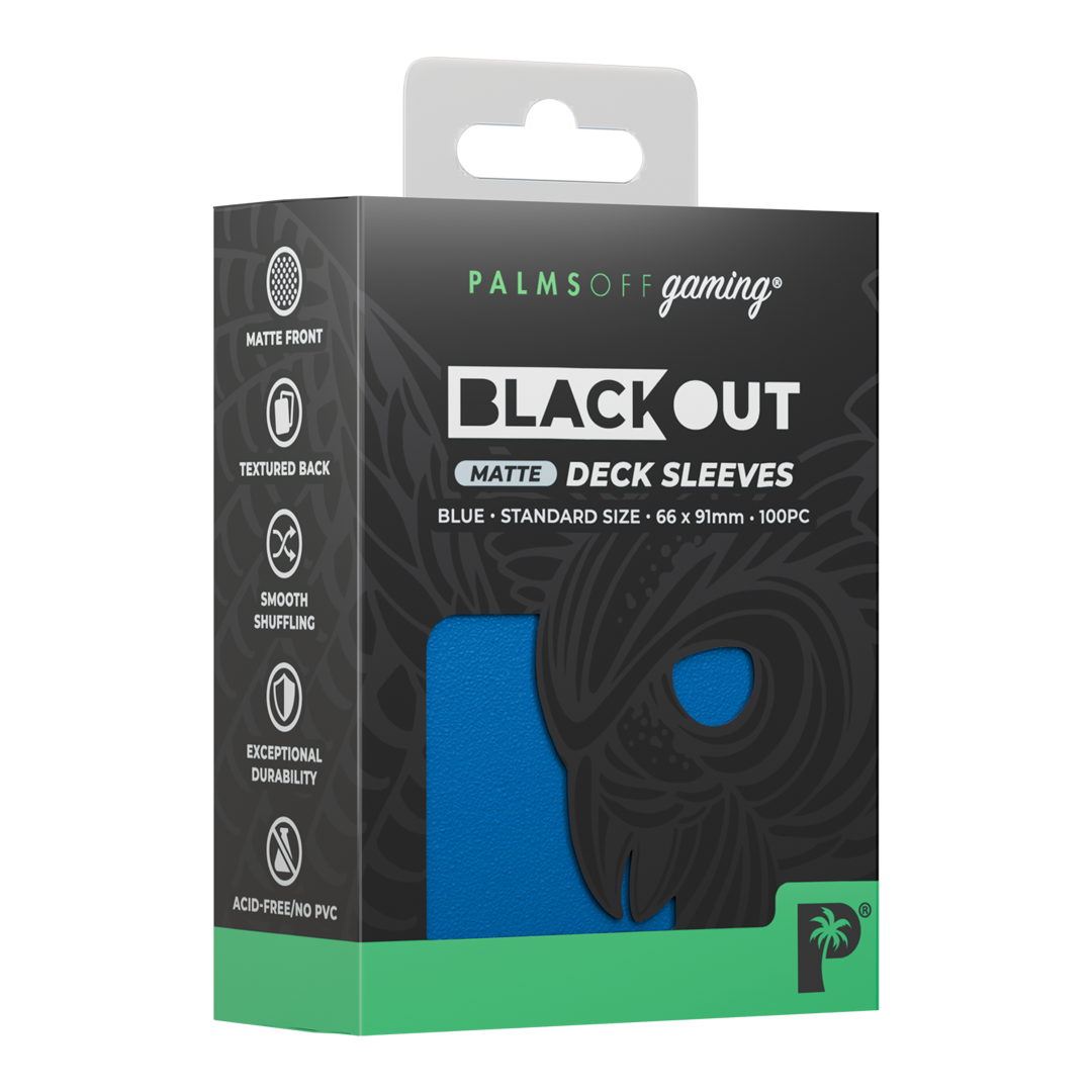 Blackout Deck Sleeves - Palms Off Gaming