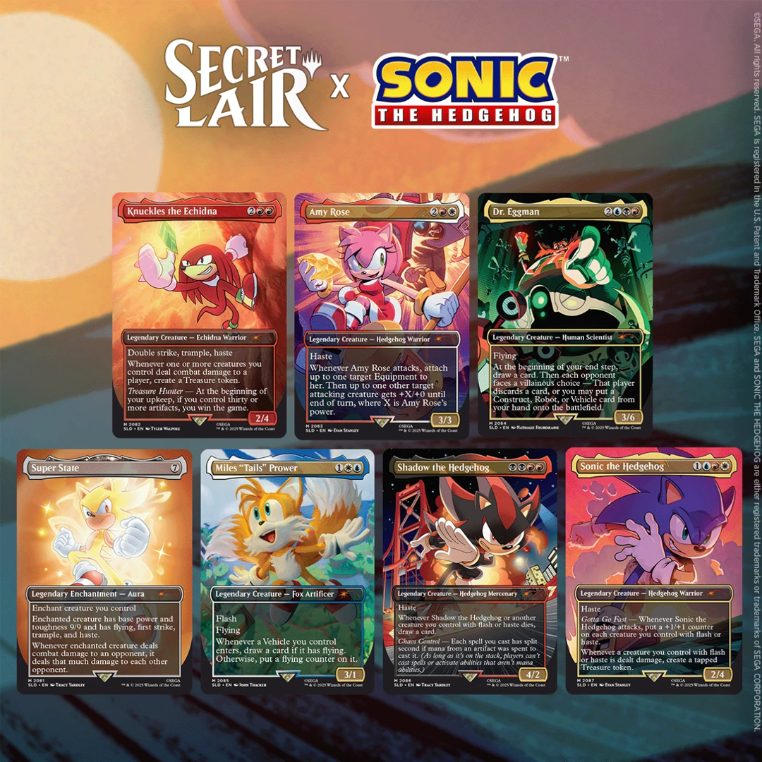Magic the Gathering: Secret Lair x Sonic: Friends and Foes Regular Edition