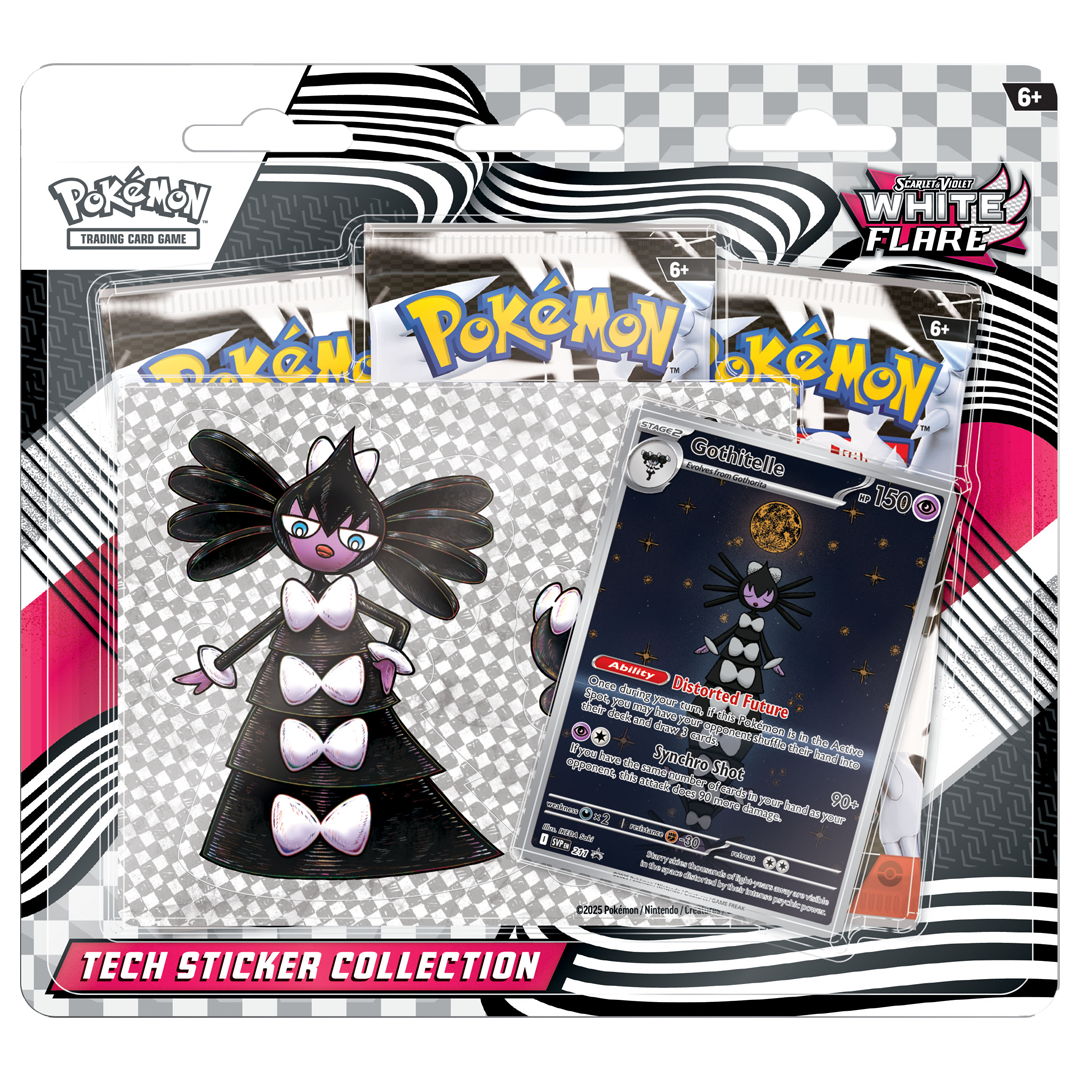 White Flare Tech Sticker Collection