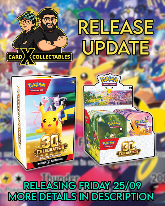30th Celebrations Booster Bundles & Mini Tins Release Update