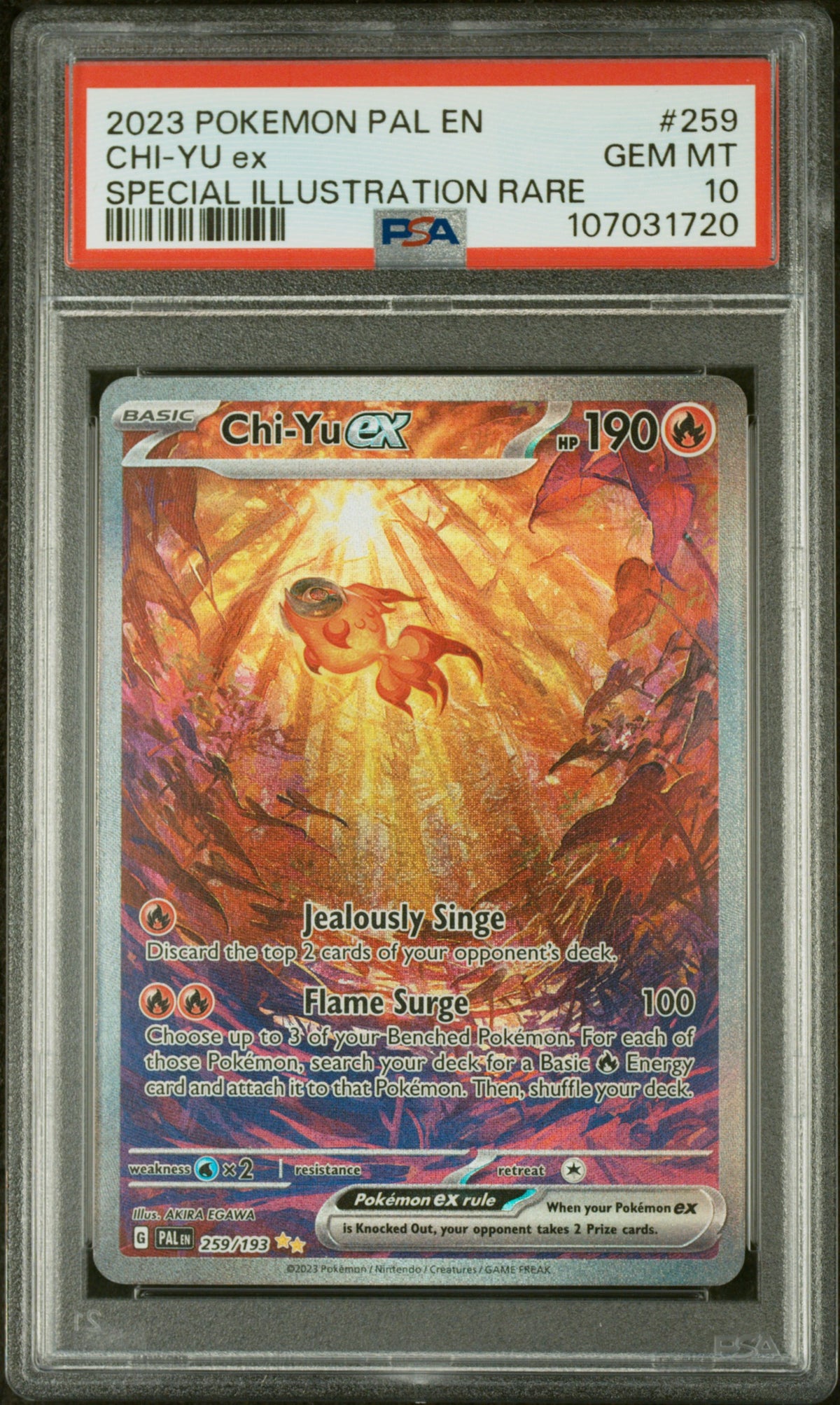 PSA 10 Chi-Yu ex Special Illustration Rare #259 PAL EN 2023