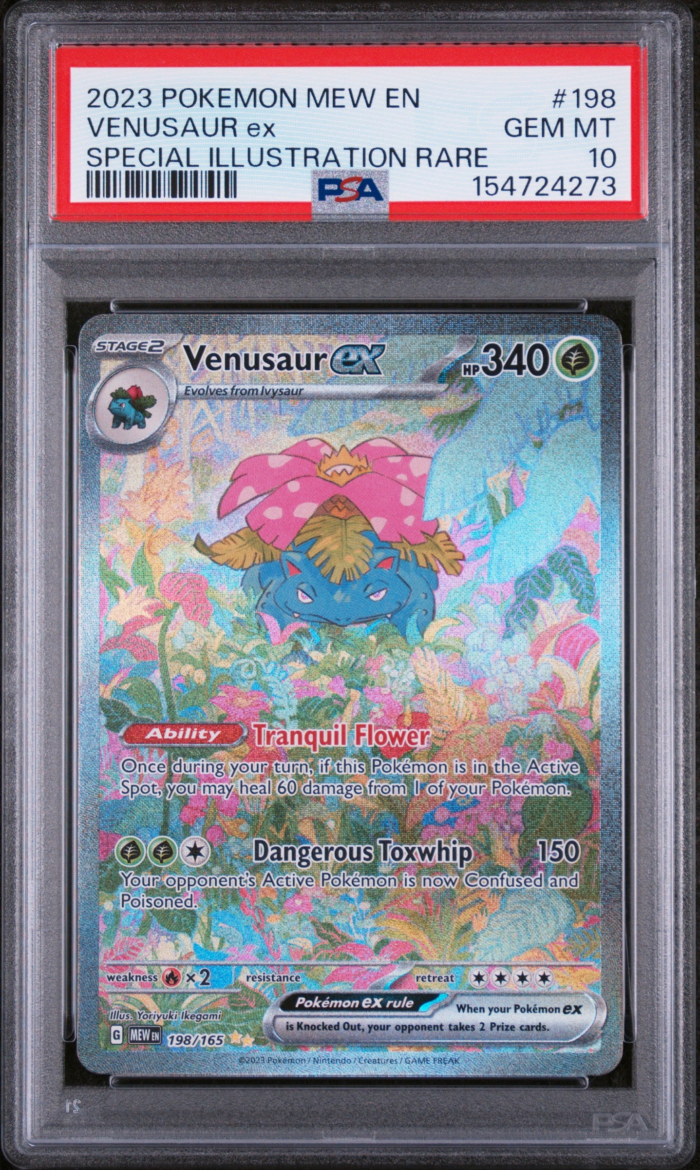 PSA 10 Venusaur ex Special Illustration Rare #198 MEW EN 2023