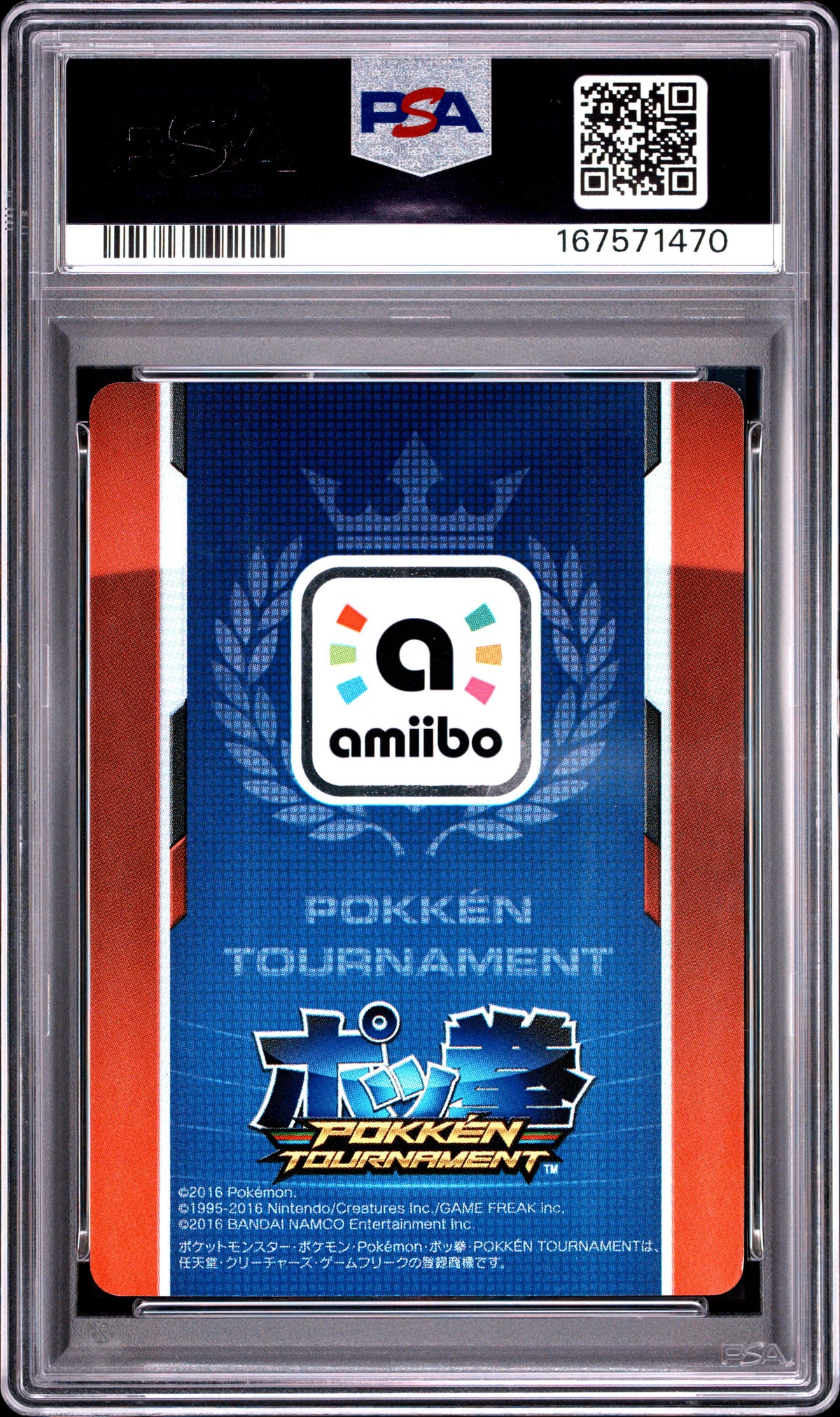PSA 9 Dark Mewtwo Promo Pokken Tournament Japan 2016 (back)