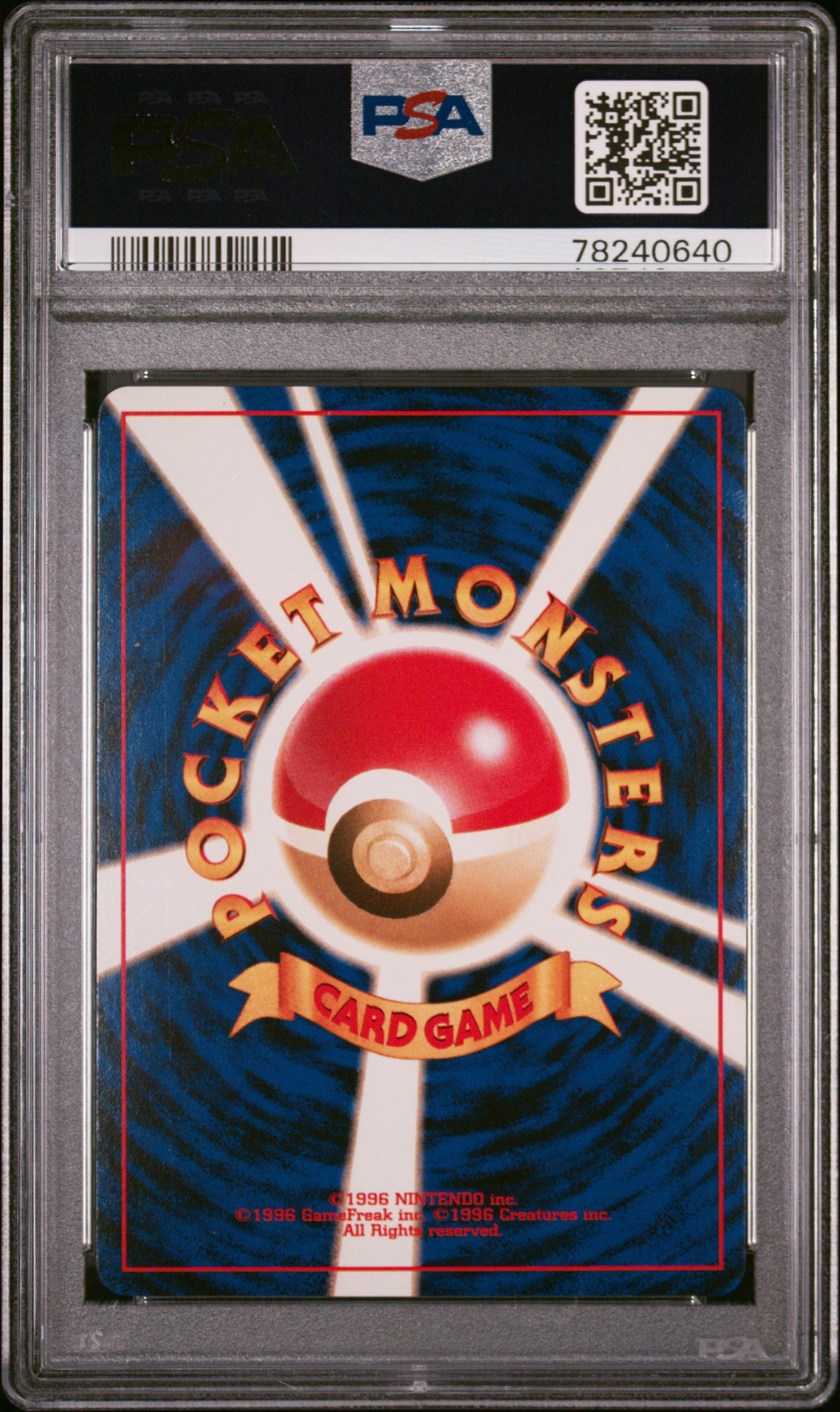 PSA 9 Misty's Golduck Holo #55 Japanese Gym 1998 (back)