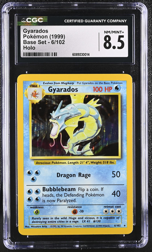 CGC 8.5 Gyarados Holo #6 Base Set 1999
