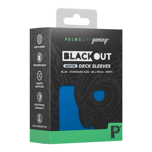Blackout Deck Sleeves - Palms Off Gaming