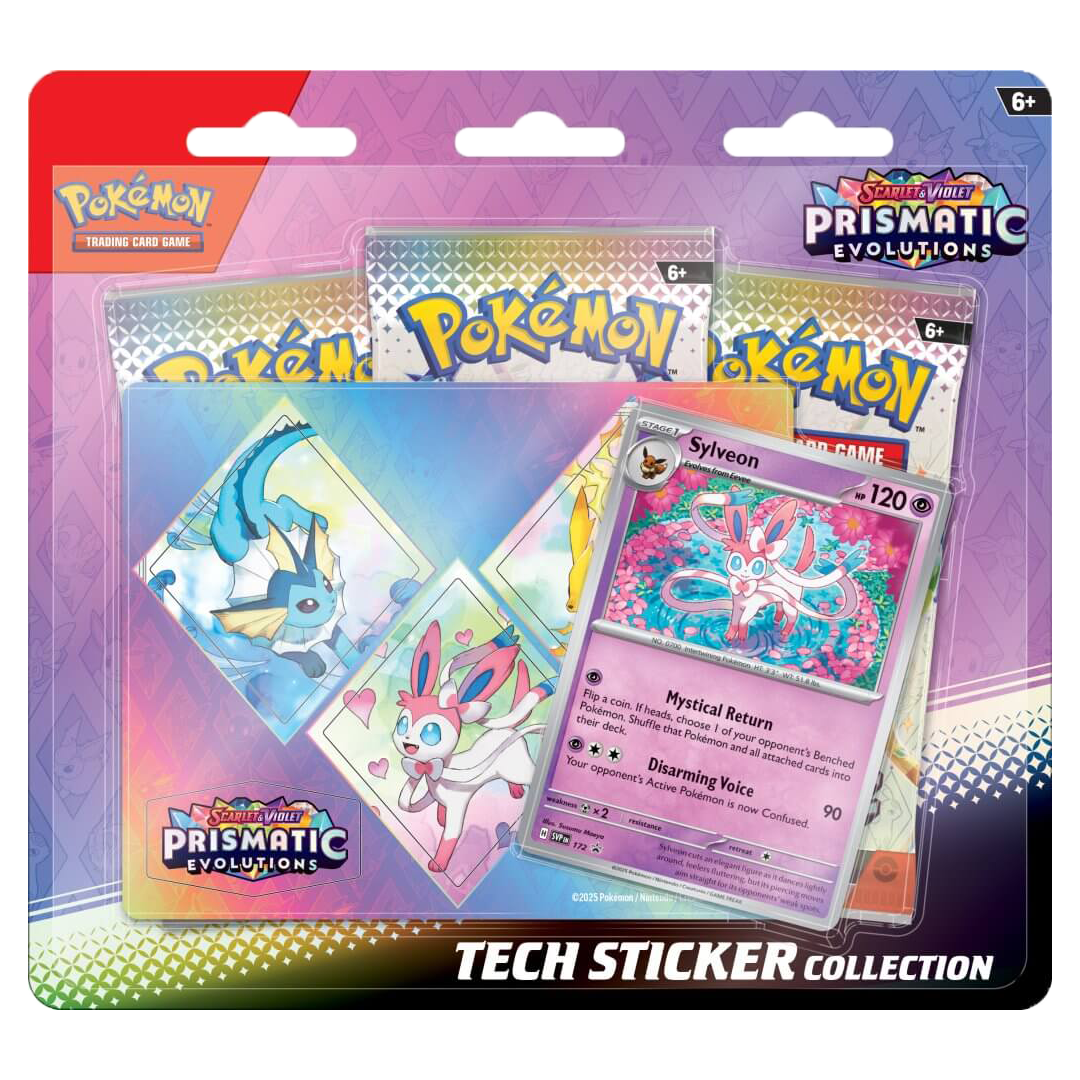 Prismatic Evolutions Tech Sticker Blister (Assorted)