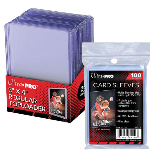 Ultra Pro Sleeves and Toploaders Combo