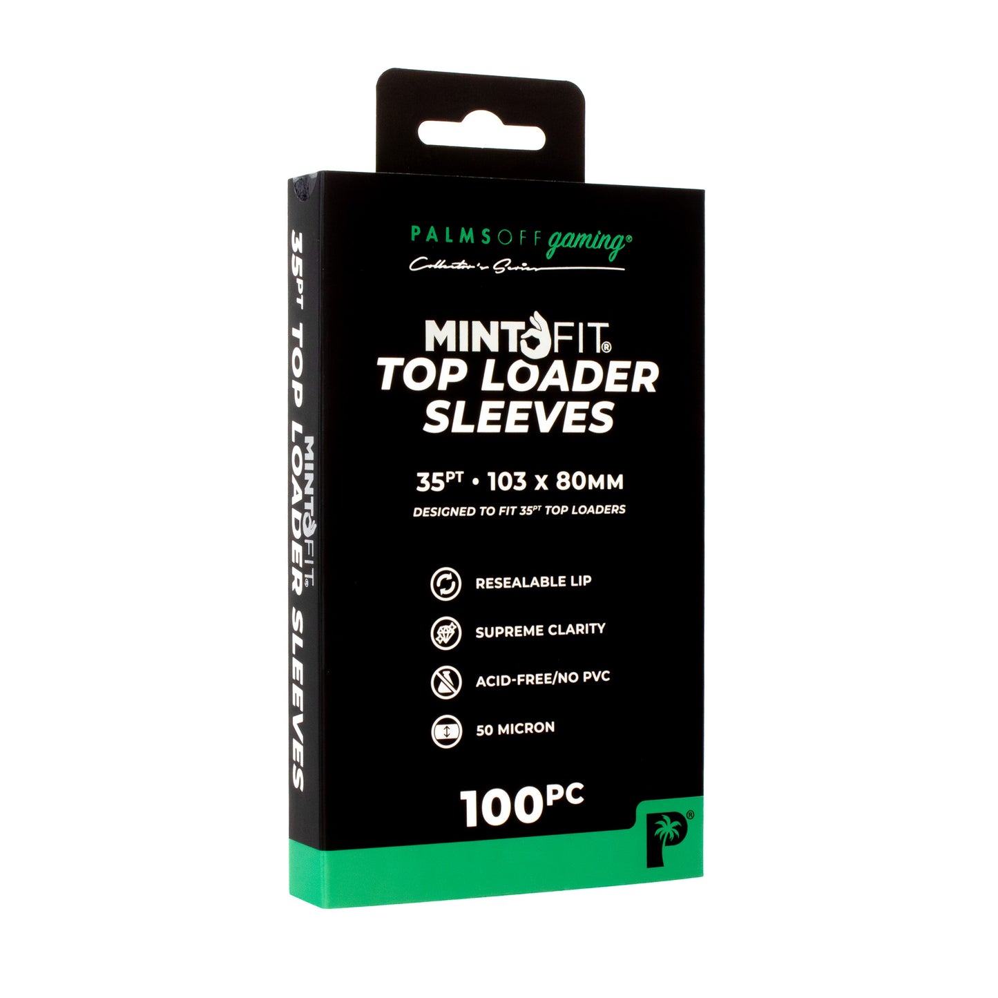 MintFit 35pt Top Loader Sleeves (100pc) - Palms Off Gaming