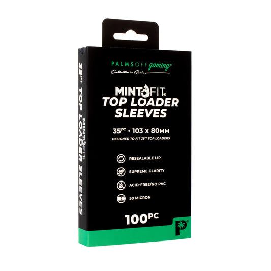 MintFit 35pt Top Loader Sleeves (100pc) - Palms Off Gaming
